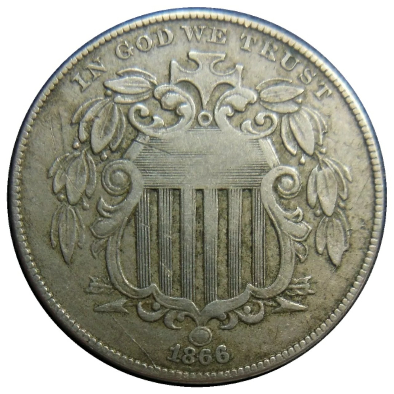 1866/1866-Shield-Nickel-With-Rays-Repunched-Date-FS-301